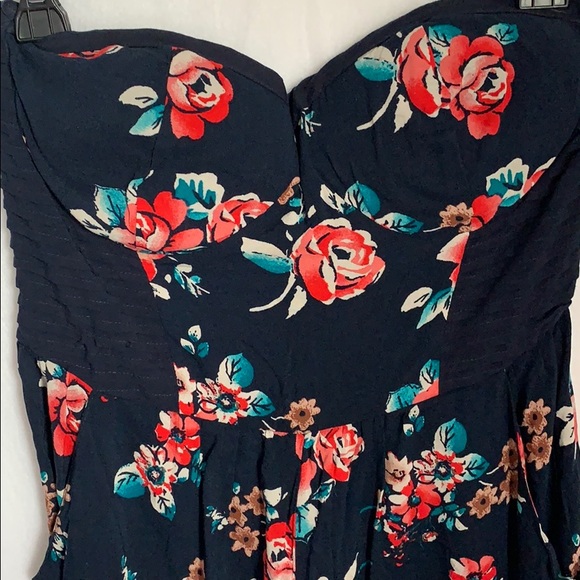 Pants - strapless floral romper